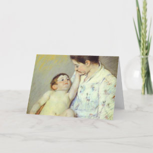 Baby's First Caress. c. 1890, Mary Cassatt Card