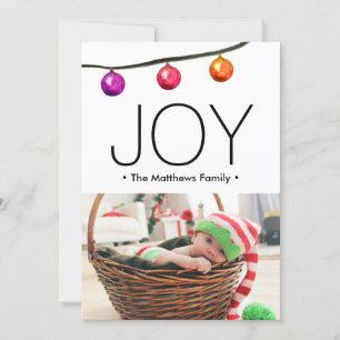 Baby's first Christmas 2021 Joy birth Announcement