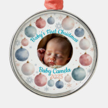 Baby's First Christmas 2025 Personalised Photo 