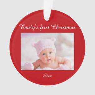 Baby's first Christmas Acrylic Ornament