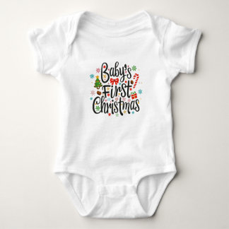 Baby's First Christmas Baby Bodysuit