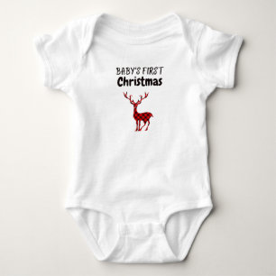 Baby's First Christmas Baby Bodysuit