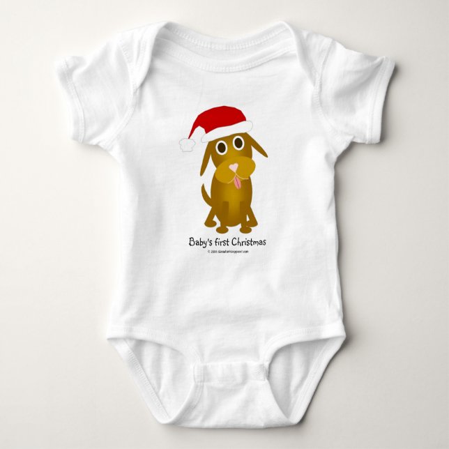 Baby's first Christmas Baby Bodysuit (Front)