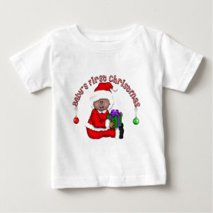 Baby's First Christmas Baby Santa (AA1) T-Shirt