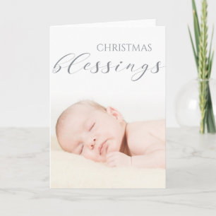 Baby's First Christmas Blessing -YOUR BABY'S PHOTO Card