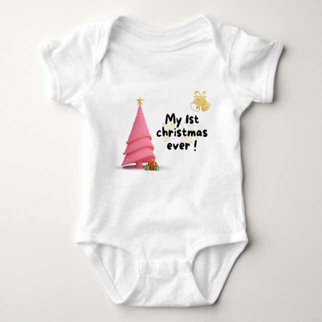 Baby's First Christmas Bodysuit (Front)