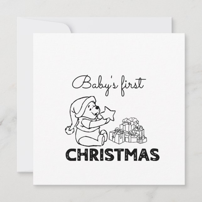 Baby's First Christmas  Card (Front)