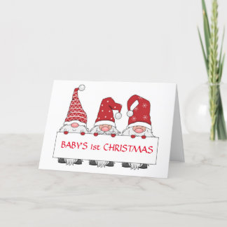 **BABY'S FIRST CHRISTMAS" CARD