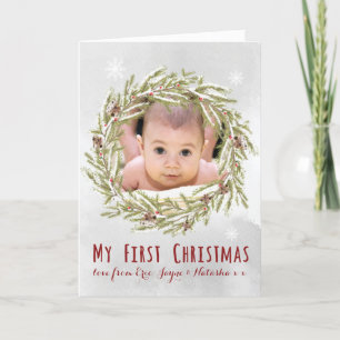 Baby's first Christmas card
