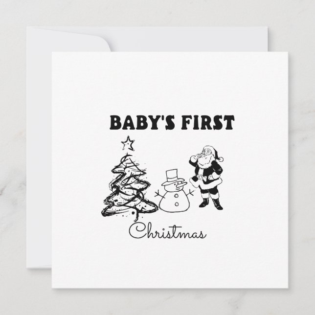 Baby's  First Christmas  Card (Front)