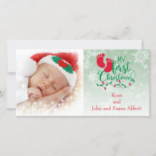 Baby's First Christmas Card