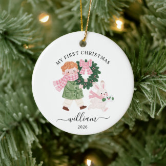 Baby's First Christmas Ceramic Ornament