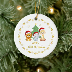 Baby's First Christmas. Ceramic Ornament