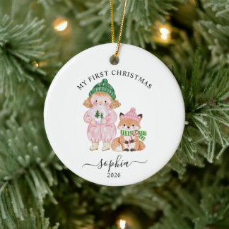 Baby's First Christmas Ceramic Ornament