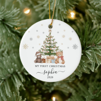 Baby's First Christmas Ceramic Ornament