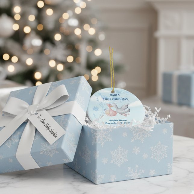 Baby's First Christmas Ceramic Ornament (Creator Uploaded)