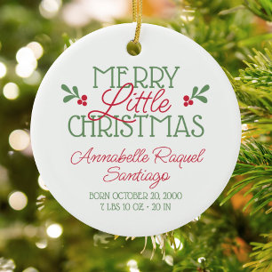 Baby's First Christmas Ceramic Ornament