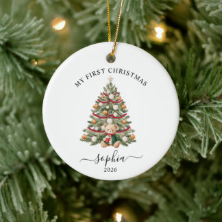 Baby's First Christmas Ceramic Ornament