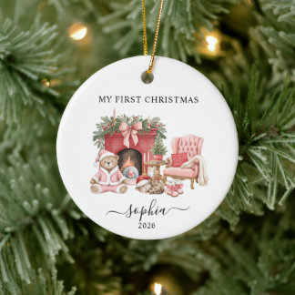 Baby's First Christmas Ceramic Ornament