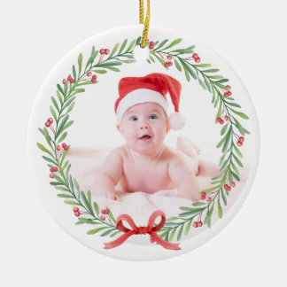 Baby's First Christmas Ceramic Ornament 2024