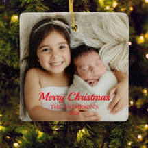 Babys First Christmas Family Photo