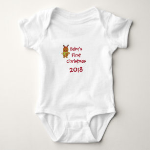 Baby's First Christmas Gingerbread Boy Baby Bodysuit
