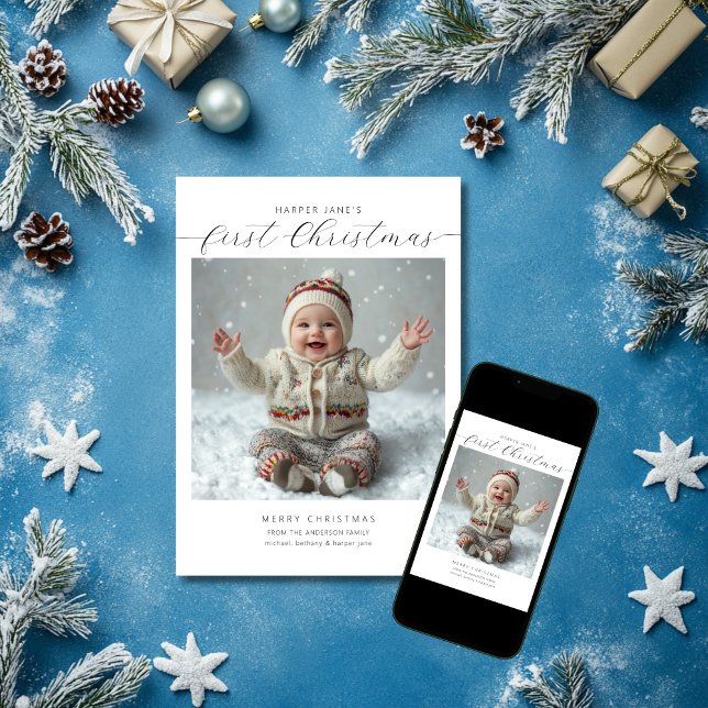 Baby's First Christmas  Holiday Card (Creator Uploaded)