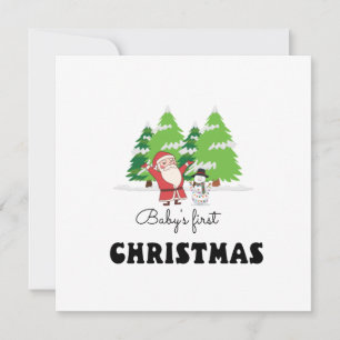 Baby's First Christmas Holiday Card