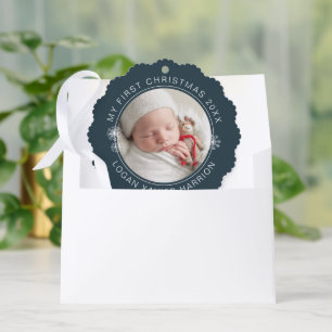 Baby's First Christmas Keepsake Photo Tree Decoration Card