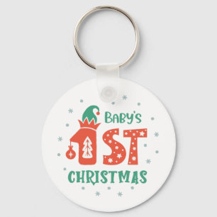 Baby's First Christmas  Key Ring