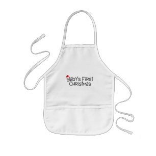 Babys First Christmas Kids Apron
