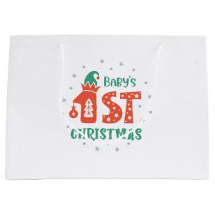 Baby's First Christmas Large Gift Bag