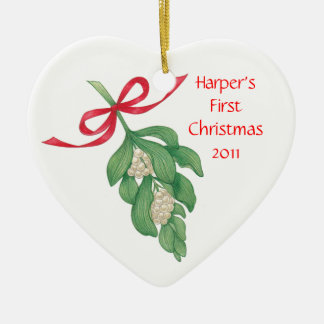 Baby's First Christmas~Mistletoe Ornament
