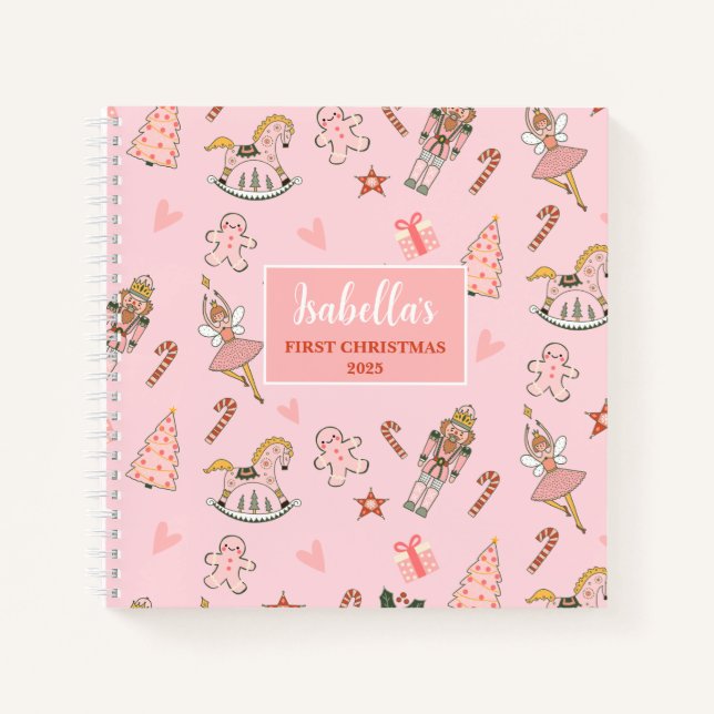Babys First Christmas Nutcracker Notebook Journal (Front)