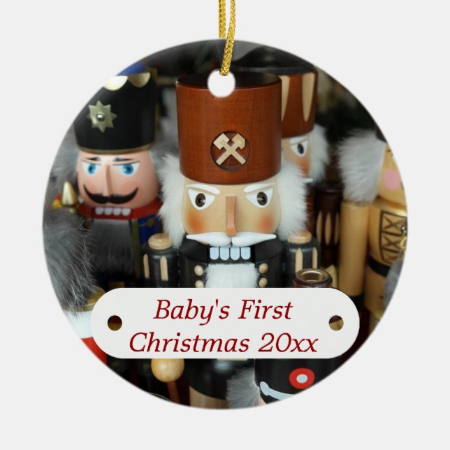 Baby's First Christmas Nutcracker Ornament (Front)