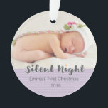 Baby's first Christmas Ornament<br><div class="desc">Celebrate your baby's inaugural festive season with our Baby's First Christmas Ornament. This ornament is specially designed for families and friends experiencing the joy of a new addition this year. It's more than just a decoration; it's a memorable keepsake that will be cherished for years to come. The ornament features...</div>