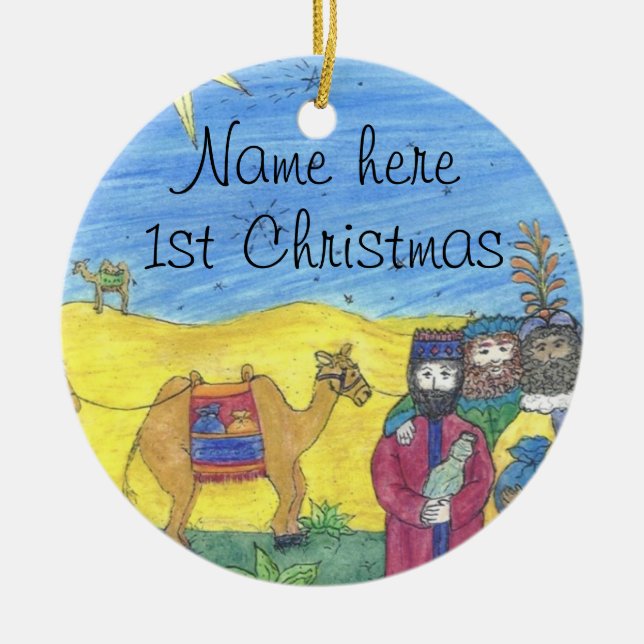 baby's first CHRISTmas ornament (Front)