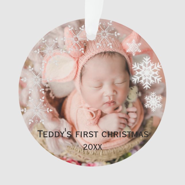 Baby's first christmas   ornament (Front)