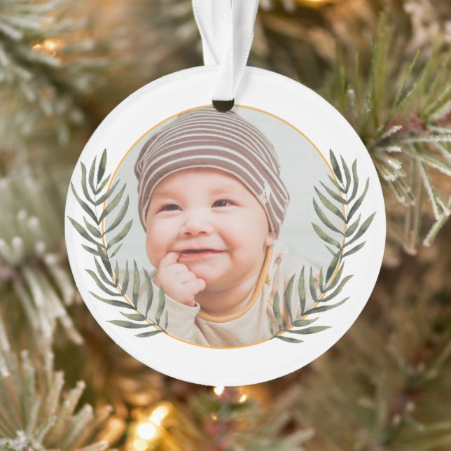 Baby's first  christmas  ornament (Tree)