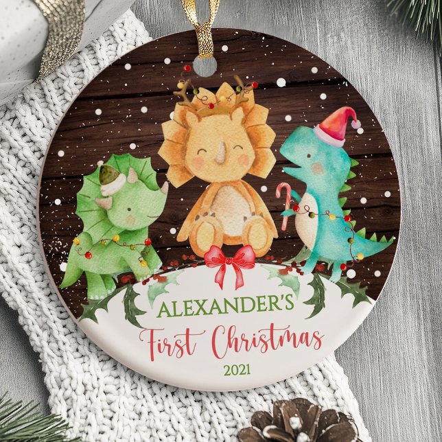 Baby's First Christmas Ornament Dinosaur (Baby's First Christmas Ornament Dinosaur)