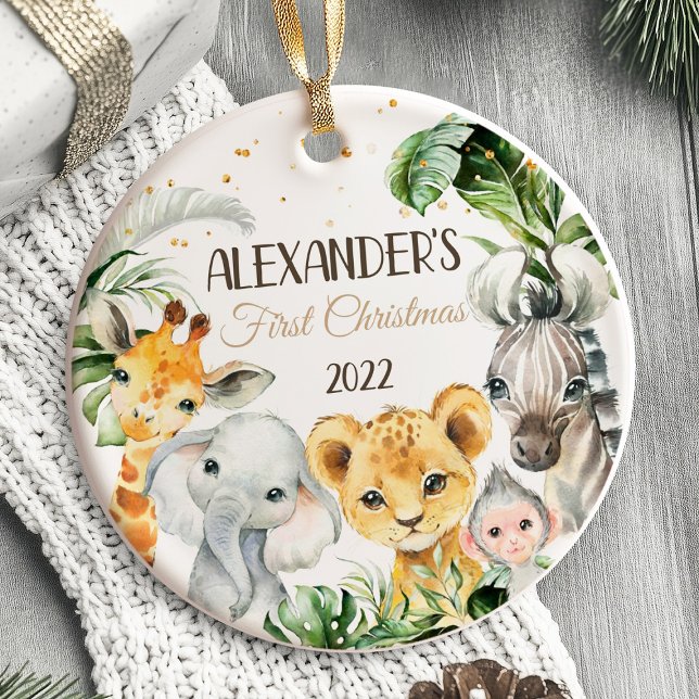 Baby's First Christmas Ornament Safari animals (Baby's First Christmas Ornament Safari animals)