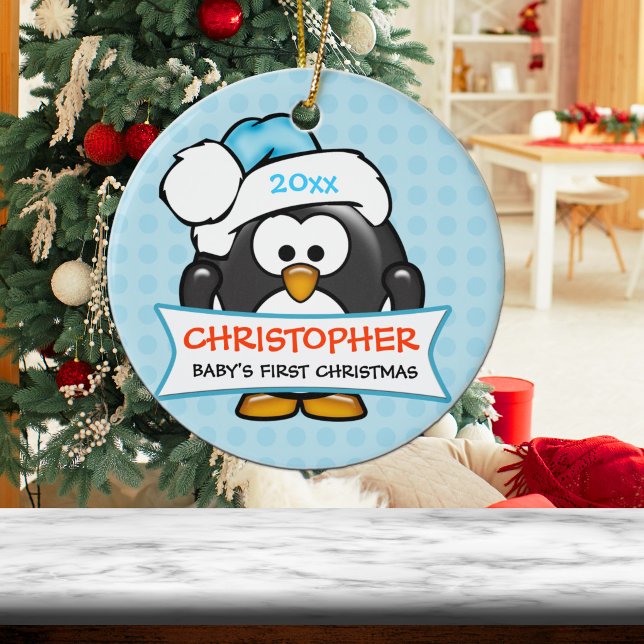 Baby's First Christmas Penguin Ornament (Creator Uploaded)