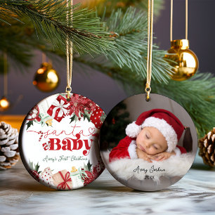 Baby's First Christmas Personalised Ceramic Ornament