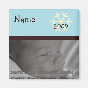 Baby's First Christmas Personalised Magnet