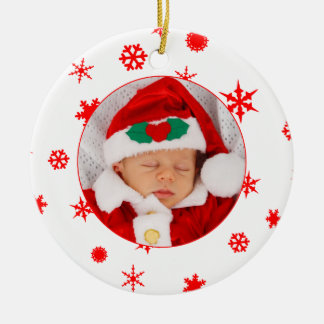 Baby's First Christmas Personalised Photo Ornament