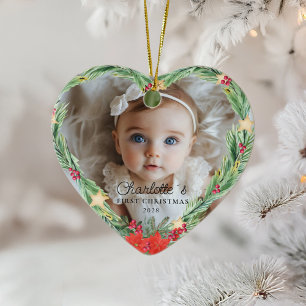 Baby's First Christmas – Photo Ceramic Ornament