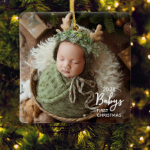 Babys First Christmas Photo