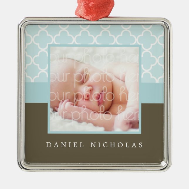 Baby's First Christmas Photo Frame Ornaments (Front)