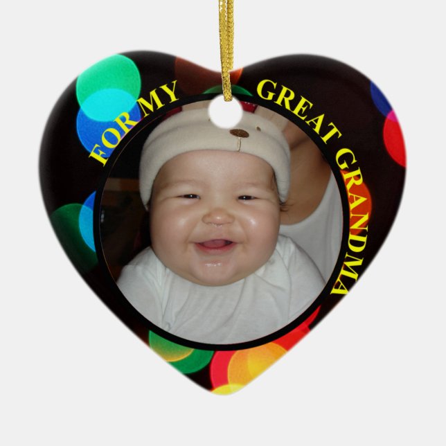 Baby's First Christmas Photo Gift Tag & Ornament (Front)