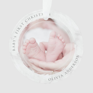 Baby's First Christmas Photo Keepsake Ornament